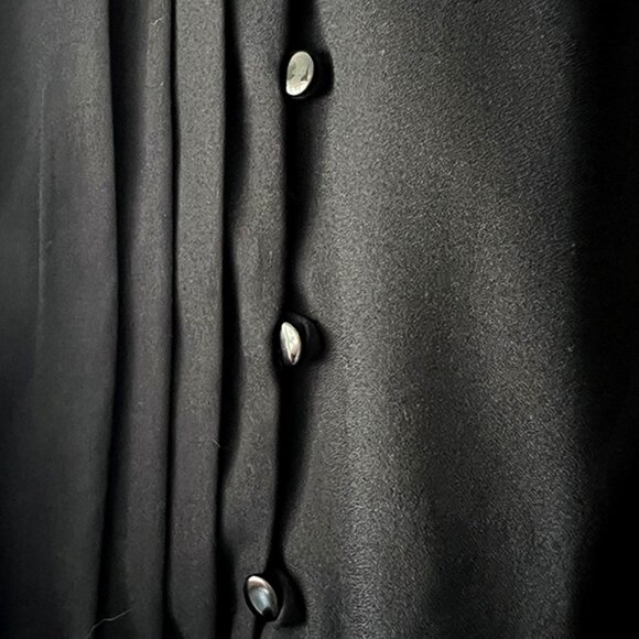 VINTAGE • Sherri Classic, black dress, unlined, sz 10/12 - Picture 2 of 6